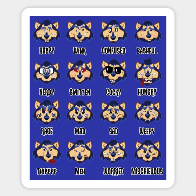 Werewolf Emoji Board Sticker by mannycartoon
